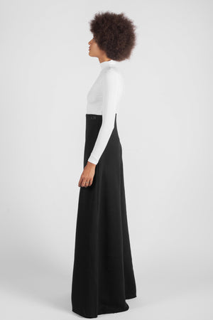 LONG SLEEVES MINIMAL WHITE BODYSUIT